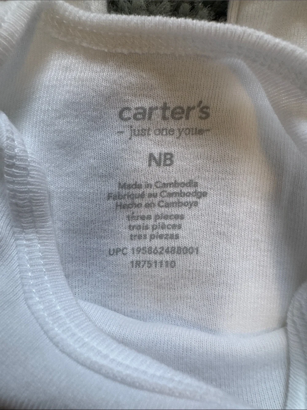 Carters three white
